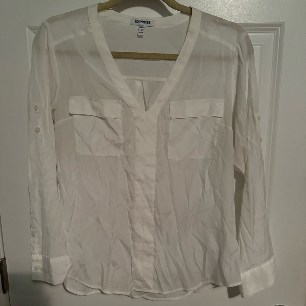 Express Front Pocket Blouse - Picture 2 of 5